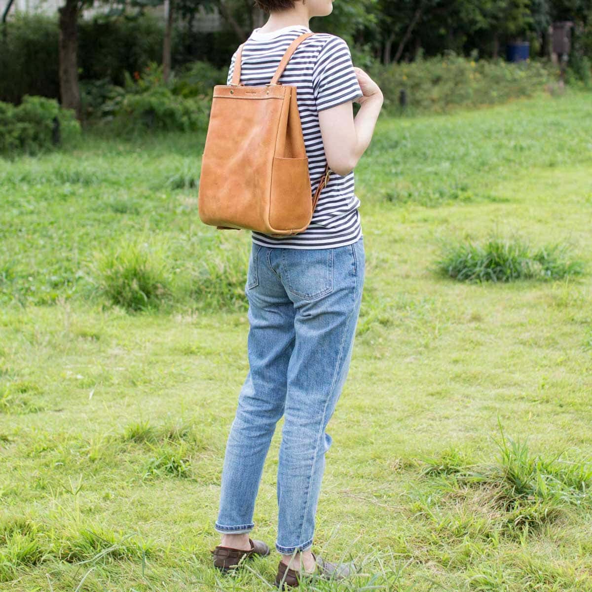 トートリュックS　身長162cm
