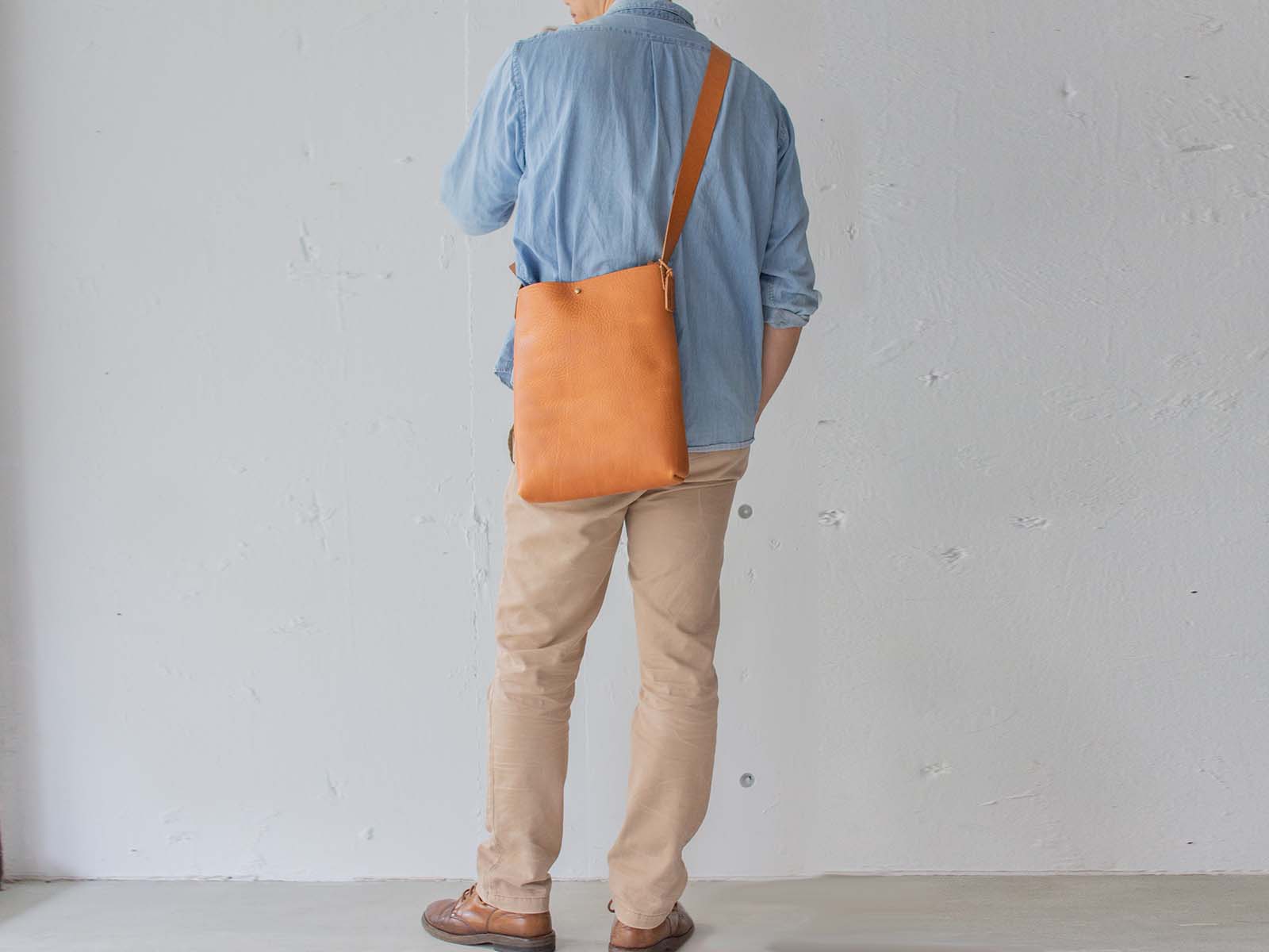 縦トリムバッグ ナチュラル 身長180cm